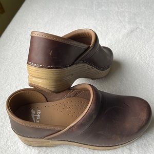 Dansko Brown Leather Clogs